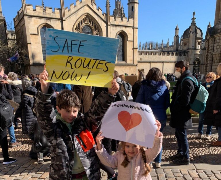 How did family from Gaza come to UK on Ukraine resettlement scheme?