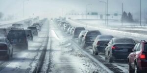 ‘100-car pile-up’ causes chaos on snowy US highway