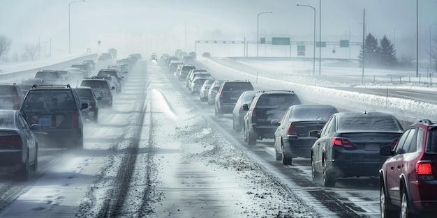 ‘100-car pile-up’ causes chaos on snowy US highway