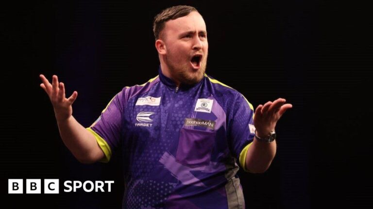 Luke Littler enjoying his darts as he takes his game to another level