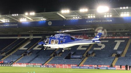 Family of Leicester City chairman killed in football stadium helicopter crash sue manufacturer for £2bn – Sky News