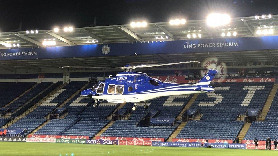 Family of Leicester City chairman killed in football stadium helicopter crash sue manufacturer for £2bn – Sky News