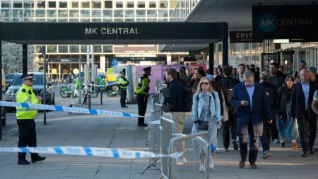 Man shot dead by armed police at Milton Keynes railway station – Sky News