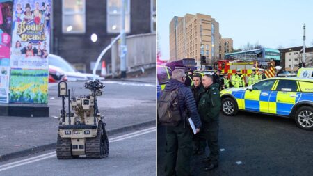 Three men arrested after bomb squad called to bus station in Glasgow – The Guardian
