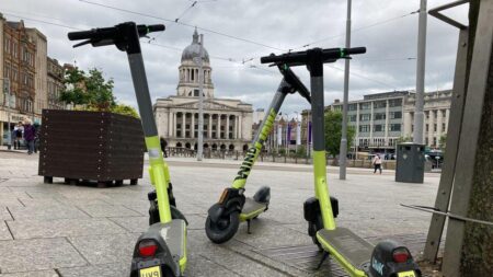 New trial to allow legal e-scooter use within Nottingham – BBC