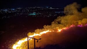 Huge fire rips through Swansea mountain with ‘massive’ blaze seen for miles – Daily Express