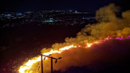 Huge fire rips through Swansea mountain with ‘massive’ blaze seen for miles – Daily Express