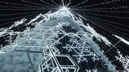 Norwich’s new Christmas display with 32,000 LED lights unveiled – BBC