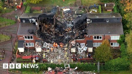 Firefighters say Newcastle house explosion search ’emotional’ – BBC