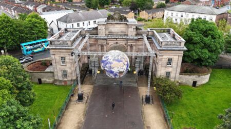 Globe display in Wirral park reflects ‘fragility of the planet’ – BBC