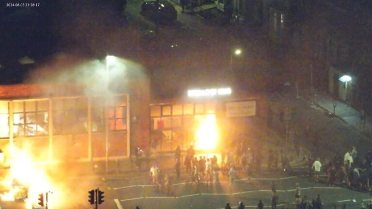 ‘Fight back’: Wrecked Liverpool library stands defiant against UK riots – Reuters