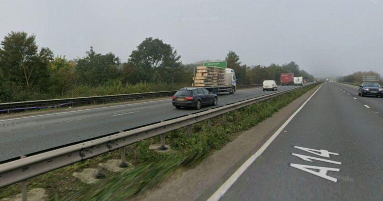 A14 crash: Person dies after multi-vehicle crash near Cambridge – Cambridge News