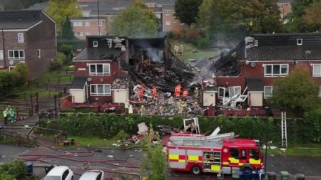 Newcastle house explosion victims named as Jason Laws and Archie York – Sky News