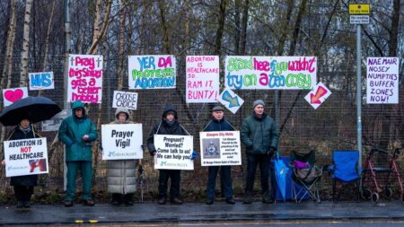 Woman, 74, arrested for alleged breach of exclusion zone around Glasgow abortion clinic | Scotland – The Guardian