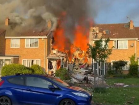 Yate fire latest: House destroyed near Bristol after suspected gas explosion – BBC