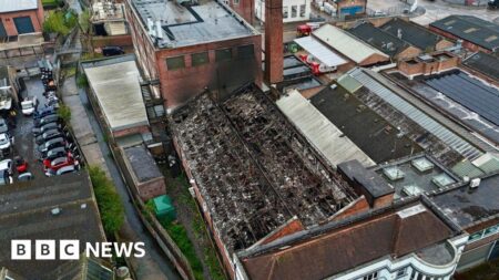 Fire breaks out in roof space above terraced shops in Alvaston – BBC