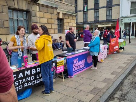 Great British National Strikers outside Cambridge Guildhall – East Anglia Bylines