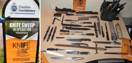 Police show huge number of knives surrendered in Warrington during week of action – Warrington Guardian