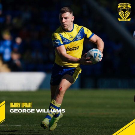 George Williams: Warrington and England captain out for 10 weeks with ankle injury – BBC