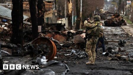 Russian attacks on Ukraine kill 14 civilians as Zelenskyy travels to UK – NPR