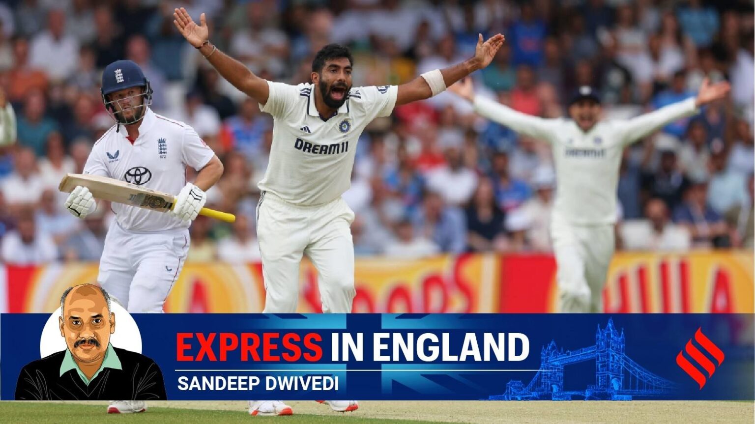 England vs India first Test: Crawley dropped by Bumrah on 42 on day five – BBC
