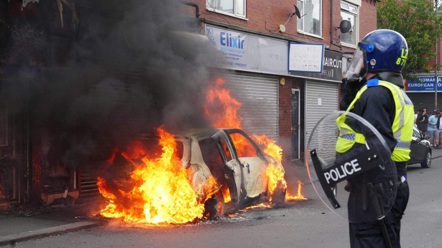 Eight arrested and building burned during Sunderland unrest – BBC