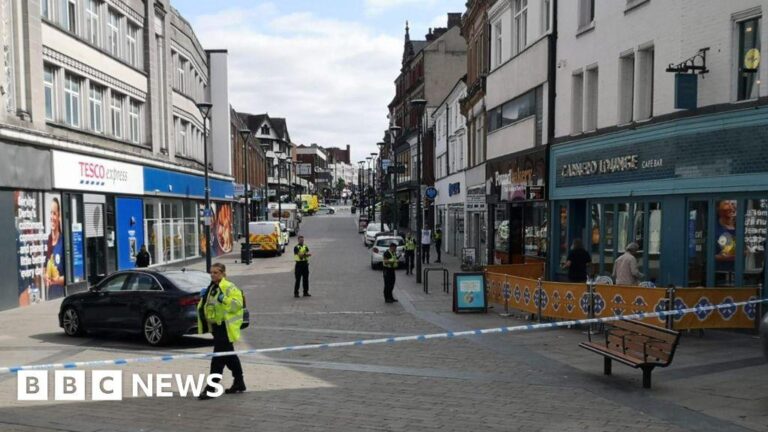 Man charged with murder after stabbing at Lloyds branch in Derby – The Guardian
