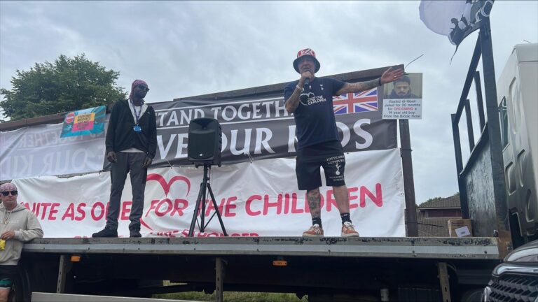 Protests in Norwich over asylum hotels – Sky News