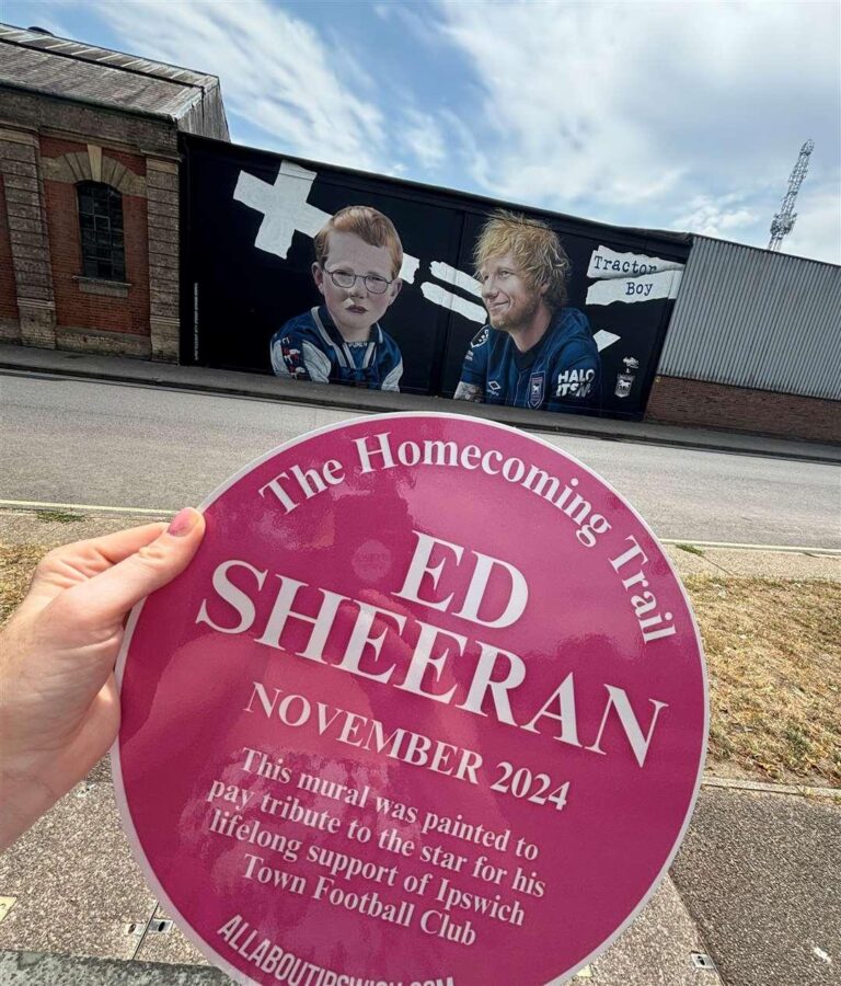 Ipswich Turns Pink to welcome Ed Sheeran home – ipswich.gov.uk
