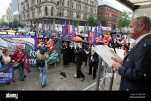 Belfast: Anti-racism rally held after days of violence – BBC