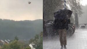 ‘Mini tornado hitting Luton’ captured on video – BBC
