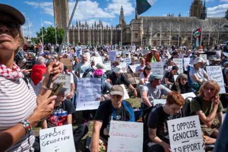 Police arrest 13 people at Palestine Action protest in Norwich – The Guardian